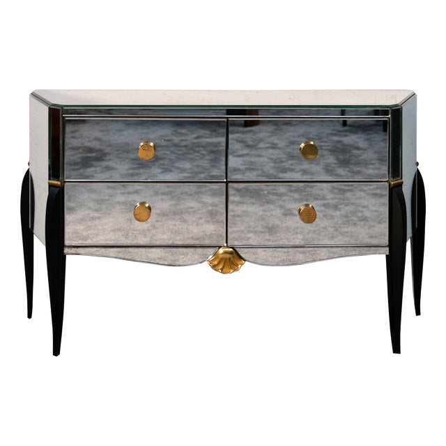 Vintage Art Deco Mirrored Chest of Drawers, 1920s For Sale