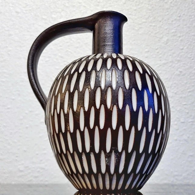 Studio Pottery Jug Vase by Wilhelm and Elly Kuch (Signed) For Sale - Image 4 of 9