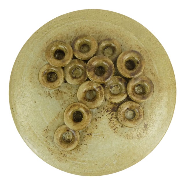 Large West German Candleholder by Rudi Stahl, 1970s For Sale