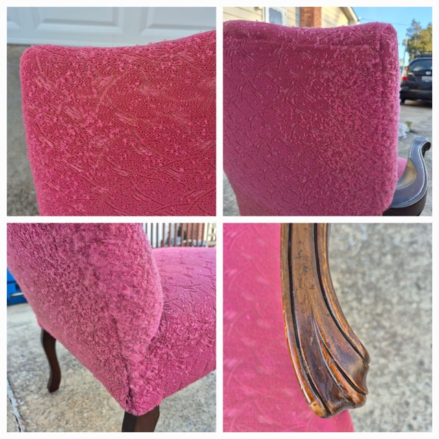 Early 20th Century Carved Walnut Louis Style Fauteuil Arm Chair For Sale - Image 9 of 10