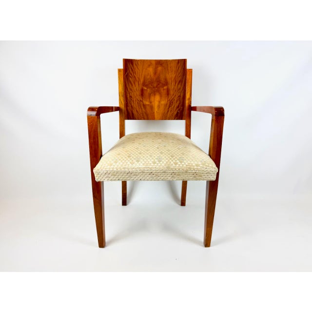 Art Deco Wallnut Armchair, 1930s For Sale - Image 14 of 14