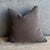 Size: 22" x 22" Color Cafe Noir Brown / welt is flax natural linen A refined yet relaxed pillow crafted from heavy-weight,...