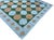 Casa Cosima Handmade New Zealand Wool Dhurrie, Sky Blue, Beige and Green Swedish Tile Rug- 78"x88" For Sale - Image 4 of 13