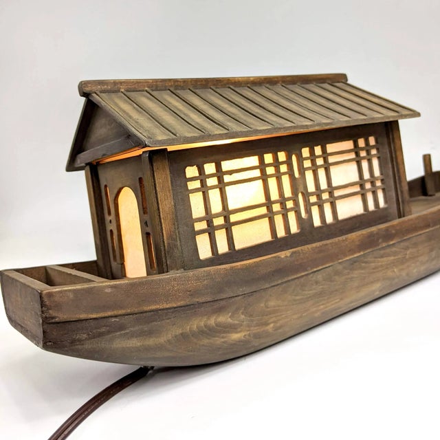 Asian 20th Century Wooden Boat Lantern For Sale - Image 3 of 10
