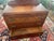 Wood Art Deco Waterfall Vanity - 3 Drawer Dresser - Walnut Inlays - Original Etched Mirror, c.1935 For Sale - Image 7 of 9