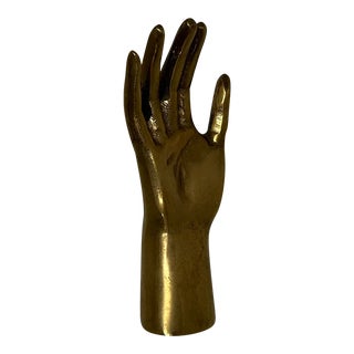 Rare Kelly Wearstler Cast Gilt Brass “Saint’s Hand” Sculpture For Sale