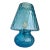 Light-Blue Murano Style Glass With "Ballotton" Lamp For Sale