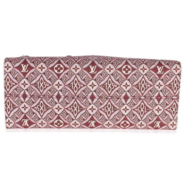 2020s Bordeaux Jacquard Canvas Since 1854 Onthego GM For Sale - Image 5 of 9