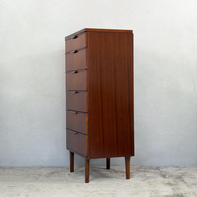Mid-Century Modern Teak Tallboy Chest of Six Drawers from Austinsuite, 1960s For Sale - Image 3 of 16
