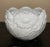 White Ceramic Petal Edge Raised Floral Large Bowl Cachepot Made in Portugal. Raised florals around entire perimeter of...