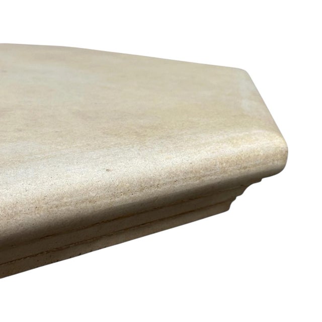 Michael Taylor Michael Taylor Neoclassical Stone Dining Table For Sale - Image 4 of 6