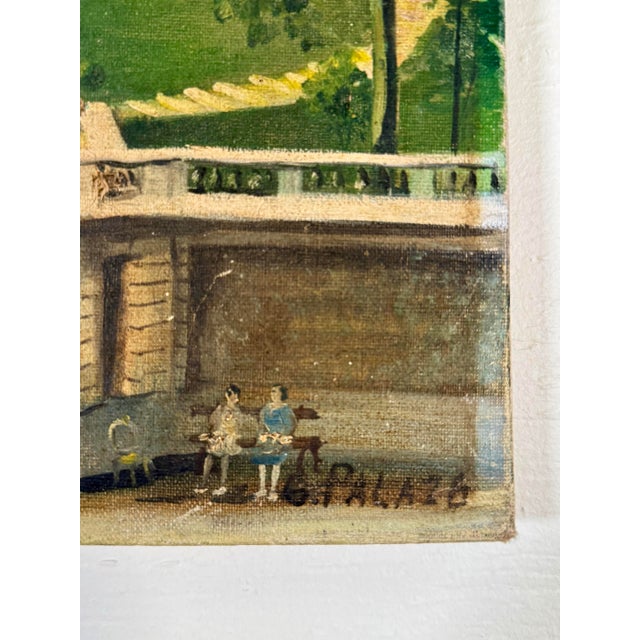 1900 - 1909 Antique French Painting Montmartre Paris For Sale - Image 5 of 11