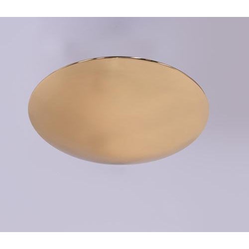Elegant polished brass wall- or ceiling flush mount light by florian schulz / licht und objekt made in germany in the...