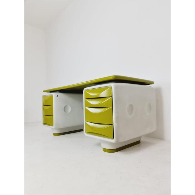 Space Age Writing Desk in Fiberglass by Ernest Igl for Wilhelm Werndl, 1970s For Sale - Image 6 of 11