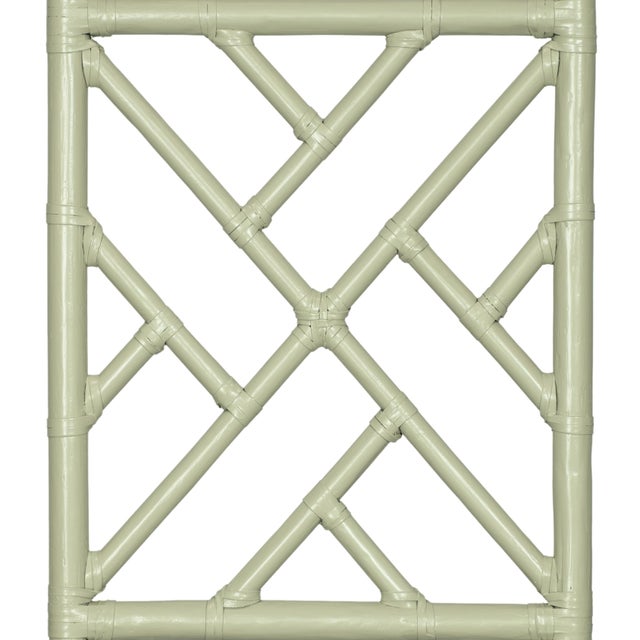 Chippendale Platform Bed California King - Celery Green For Sale In West Palm - Image 6 of 12