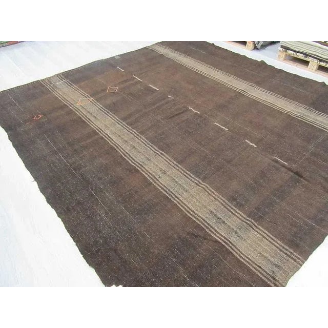 Vintage Square Turkish Kilim Rug 10′9″ × 11′6″ Chairish