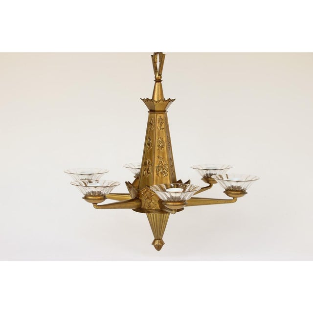 Chandelier with Bird Motifs in the style of Dagobert Peche, 1920s For Sale - Image 6 of 18