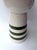 Contemporary Pair of Green and White Ceramic Stripe Side Tables. Italy For Sale - Image 11 of 12