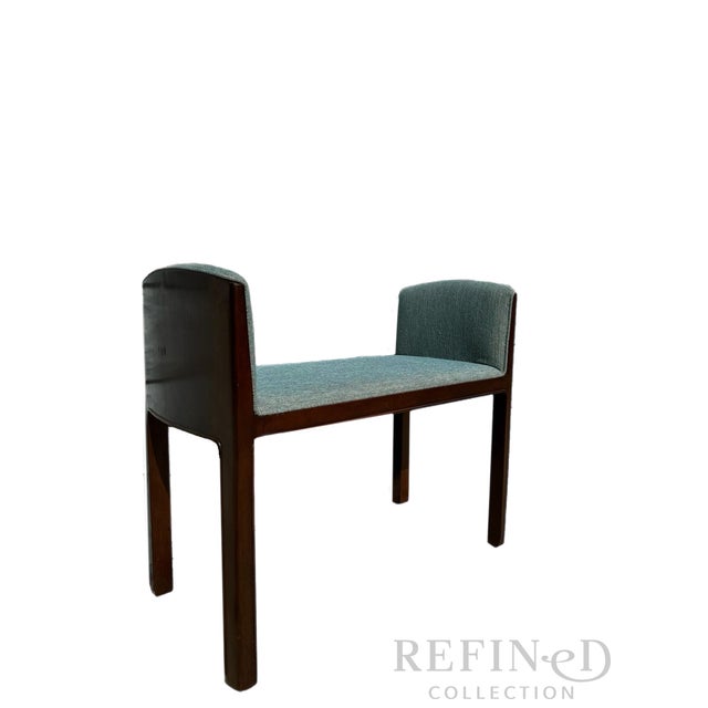 Dunbar Furniture Edward Wormley for Dunbar Sculptural Upholstered Bench, C. Mid-20th Century For Sale - Image 4 of 11