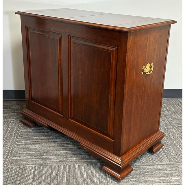 Textile Late 20th Century Flip Top Server For Sale - Image 7 of 9