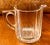 Glass Antique Crystal Glass Heavy Weight Serving Pitcher Early 20th Century Starburst Bottom Substantial Handle For Sale - Image 7 of 9