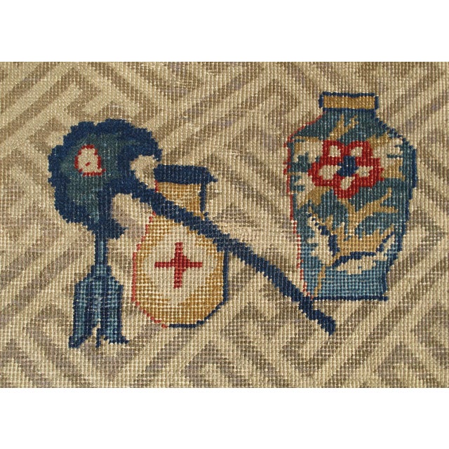 Mid 19th Century Large Antique Western Chinese Rug 11'6" X16'2" For Sale - Image 5 of 9