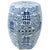 Chinoiserie Blue and White Porcelain Happiness Garden Stool For Sale - Image 4 of 6