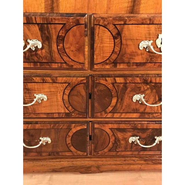 Brown German Baroque Secretary, 1750 For Sale - Image 8 of 10