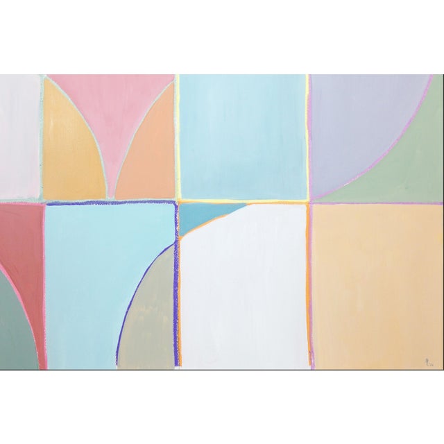 Paper 2026, Modern Minimalism, Abstract Geometric Painting Diptych Of For Sale - Image 7 of 9