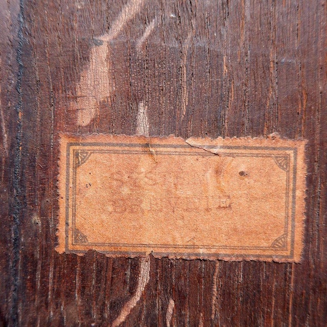 Star-Shaped Hexagonal Pedestal or Side Table in Oak with Trellis Frame For Sale - Image 15 of 16