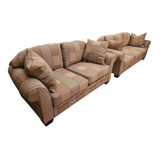Swaim Franklin Style Sofa and Love Seat Set - 2 Pieces For Sale