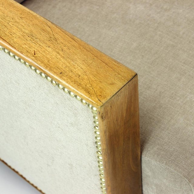 Vintage Art Deco Chairs in Walnut and Fabric, 1930s, Set of 2 For Sale - Image 18 of 18