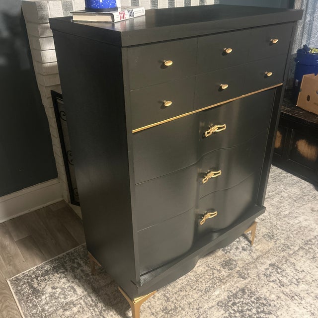 Elegant Vintage French Dresser Fully Restored For Sale - Image 4 of 9