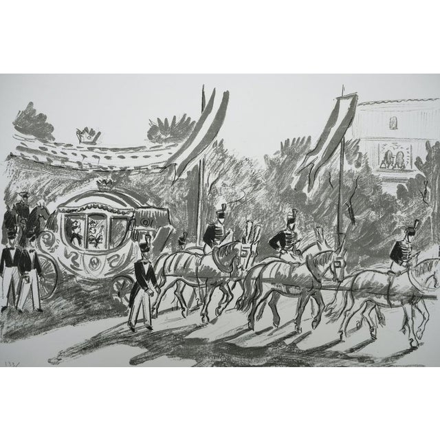Yves Brayer (1907-1990) The Coronation Carriage (Iran) Original color lithograph Signed in pencil Limited edition of 165...