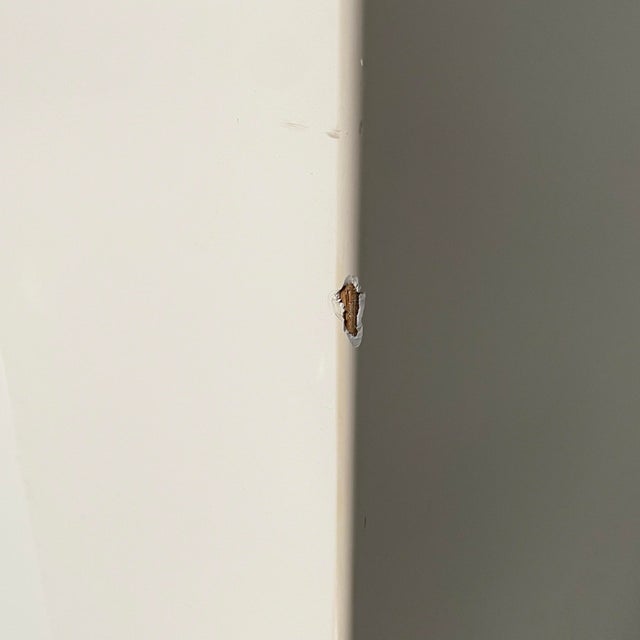 Italian Modern White Wood and Brown Leather Sofa by Massimo and Lella Vignelli for Poltronova, 1980s For Sale - Image 14 of 18