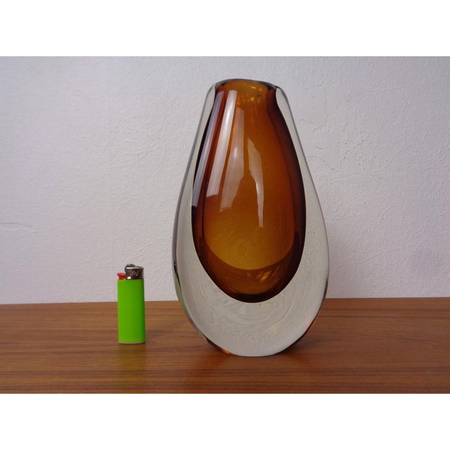 Glass Finnish Glass Vase by Armando Jacobino for Oy Kumela, 1950s For Sale - Image 7 of 15