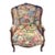 Antique Hand-Carved and Floral Needlepoint Bergere For Sale