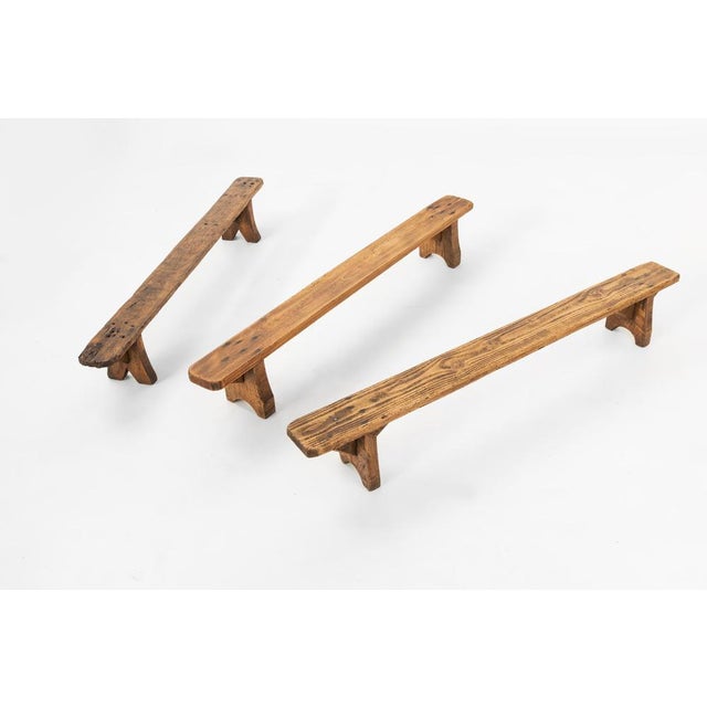 Decorative Wooden Low Bench, France, 1850s For Sale - Image 11 of 12