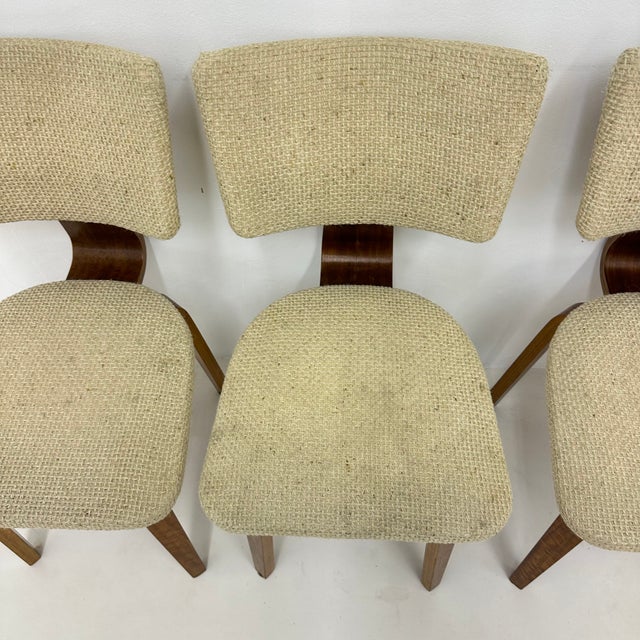 Dutch Plywood Dining Chairs by Cor Alons, 1960s, Set of 4 For Sale - Image 4 of 18