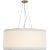 Walker Large Hanging Shade in Gild with Linen Shade Designer: kate spade new york Fixture Height: 13.5" Canopy: 4.5" Round...