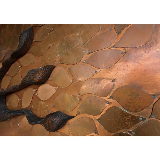 Mid 20th Century Vintage Tree of Life Sculptural Wall Relief For Sale - Image 5 of 8