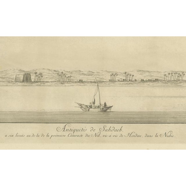 Mid 18th Century Norden, Antiquities of Sahdaab Near the First Cataract Egypt, 1755, Engraving For Sale - Image 5 of 10
