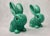 No. 1028 Green Glazed Rabbit from Sylvac, 1950s, Set of 2 For Sale - Image 11 of 14