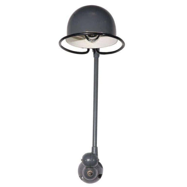 Vintage original Jielde factory industrial metal lamp made in Lyon France. Wall-mounted articulating industrial lamps by...