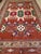 Textile Vintage Persian Tehran Area Rug, Hand-Knotted Wool & Silk, Allover Geometric Pattern, Red & Green, 7x10 For Sale - Image 7 of 7