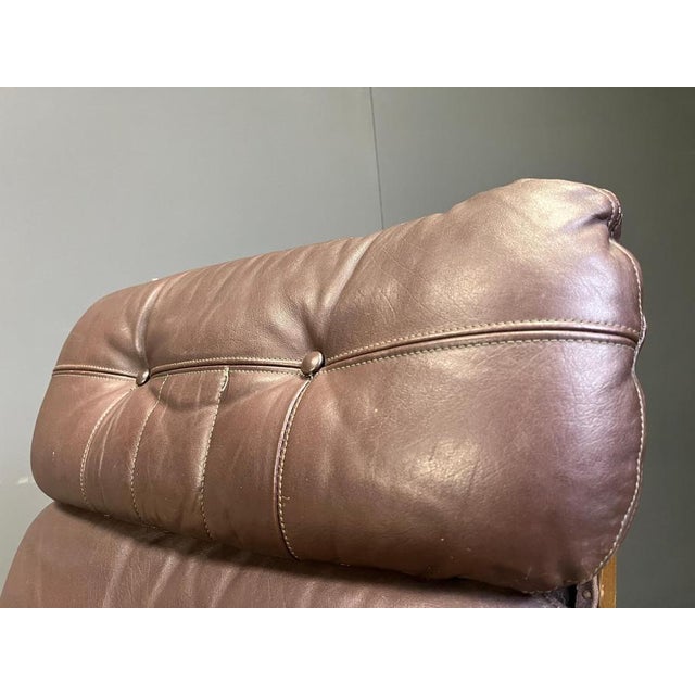 Vintage Scandinavian Leather and Bentwood Armchair by Ingmar Relling, 1970s For Sale - Image 11 of 12