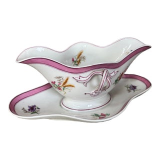 Old Paris Porcelain Gravy Boat For Sale