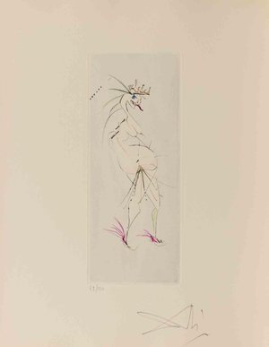 Salvador Dali, Grotesque, Etching, 1960s