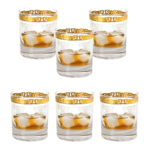 6 Midcentury French Lowballs, in Original Box