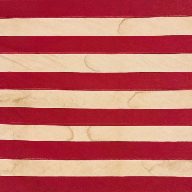 American Vintage Cotton Betsy Ross American Flag With Embroidered Stars For Sale - Image 3 of 5
